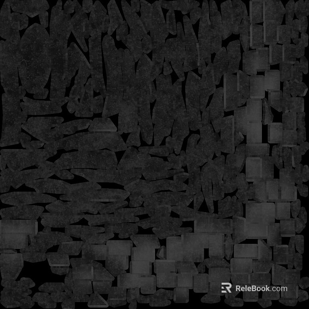 Dark gray stone mosaic background wall texture