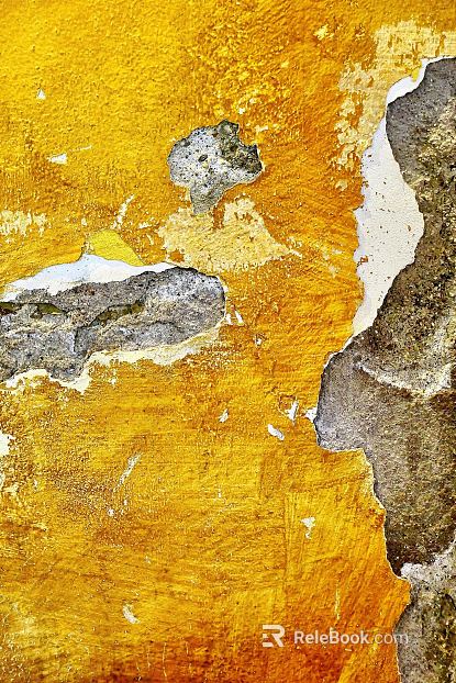 Outdoor wall with yellow wall texture