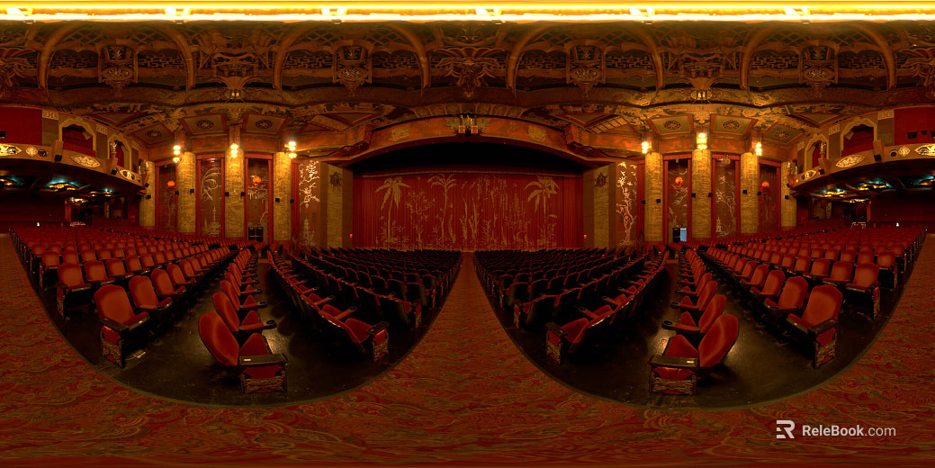 European Classical Theater Indoor HDR texture