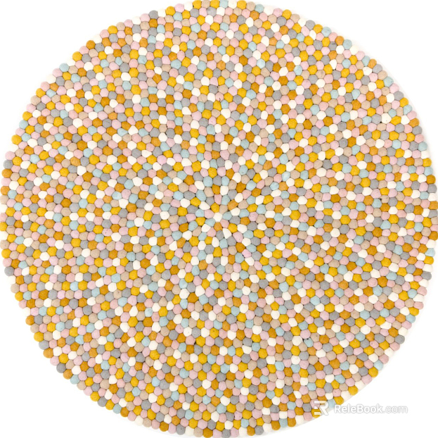 Round carpet texture