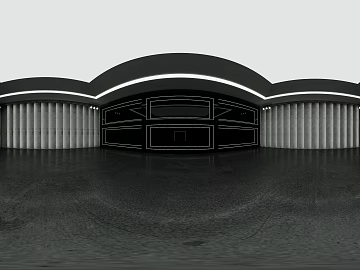 Modern minimalist black and white car showroom HDR texture (ID:ffaeh088174)