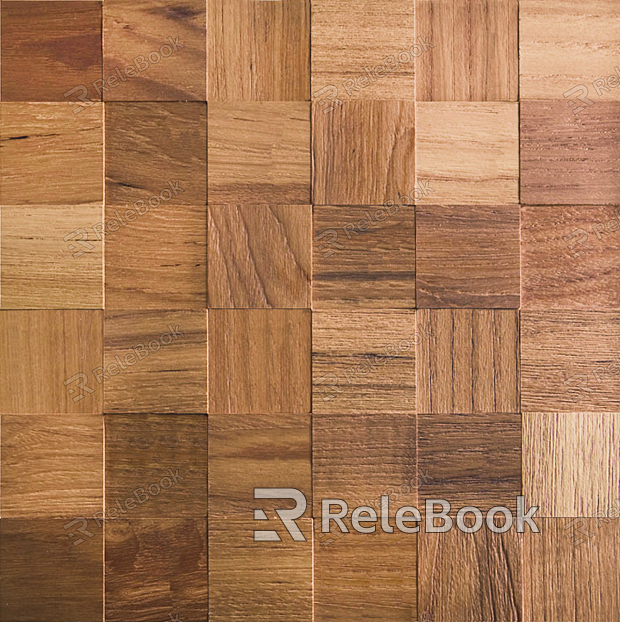 wood grain mosaic texture