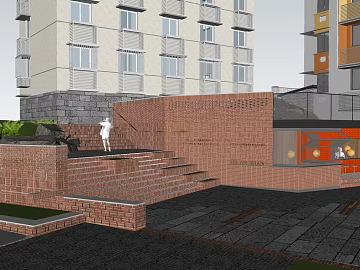 Red Brick Community Landscape Wall texture (ID:ffaeh556294)