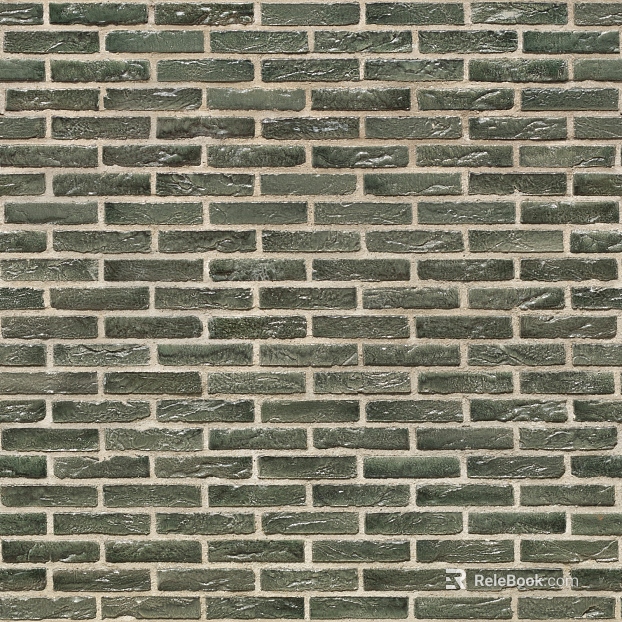 neat wall brick green brick seamless texture