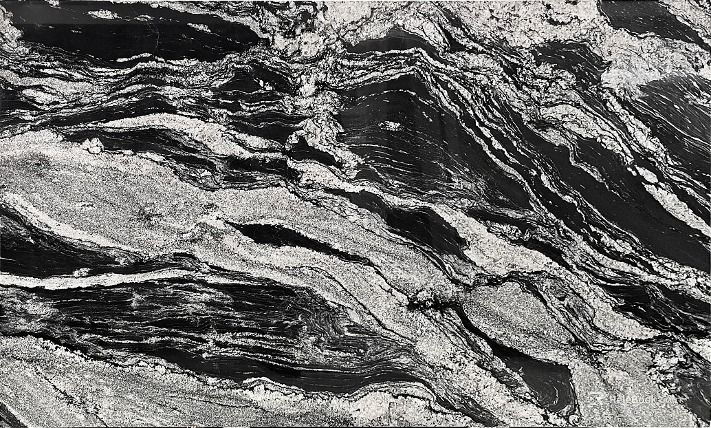 Marble with a water ripple pattern texture