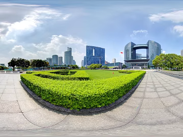City Business District Park HDR texture (ID:ffagh134079)