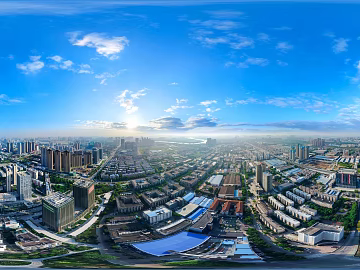HDR city building bird's eye view panorama texture (ID:ffach791813)
