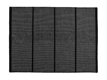 Black and white striped fabric placemat texture (ID:ffaeh720886)