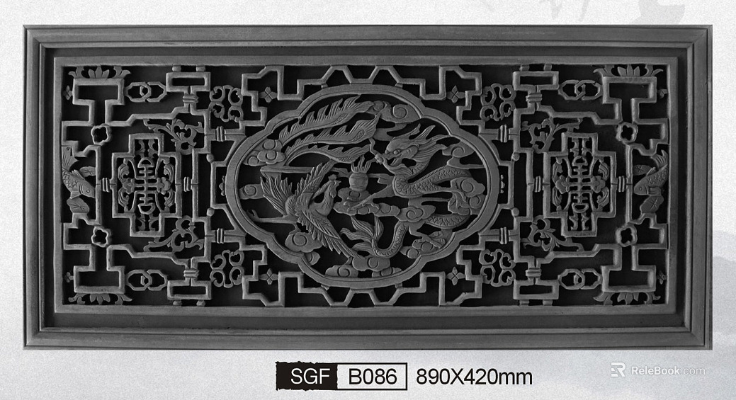 black relief stone carving texture