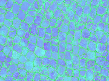 Stone-paved pavement 3d model