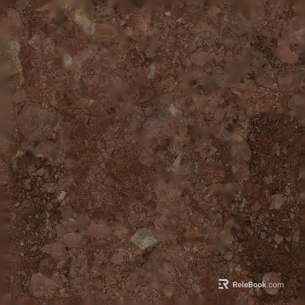 Brown red clay gravel outdoor ground texture