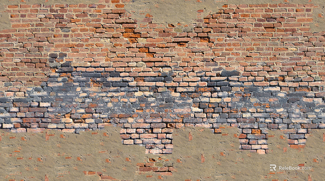 Aging and old red brick wall outdoor wall brick texture