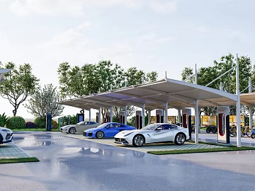 Modern new-energy vehicle charging station texture (ID:ffaeh462211)