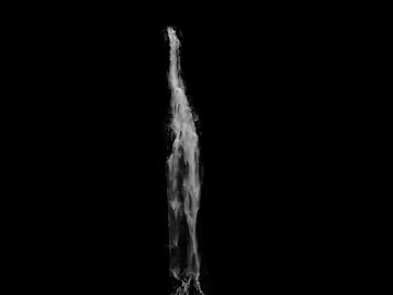 White Vertical Running Water Map 3d model