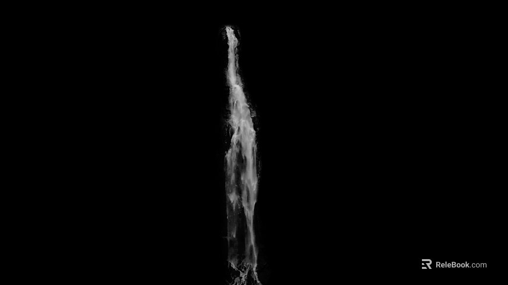 White Vertical Running Water Map texture