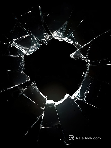 Broken glass texture