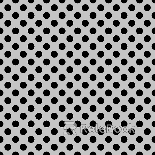 Perforated plate metal texture