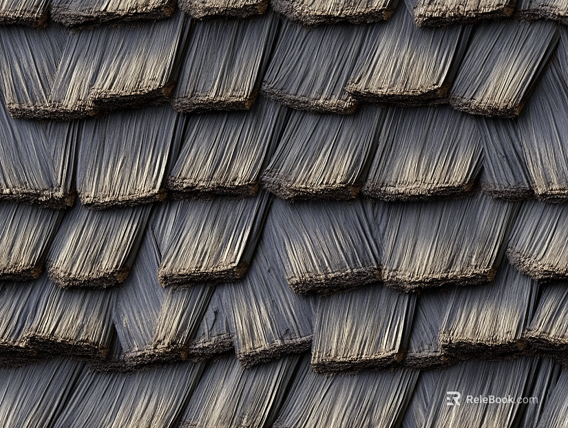 Modern thatched roof texture