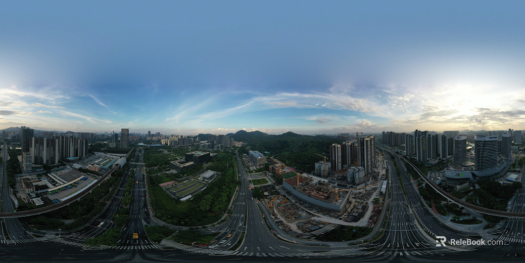 Outdoor Garden Park Panoramic View texture