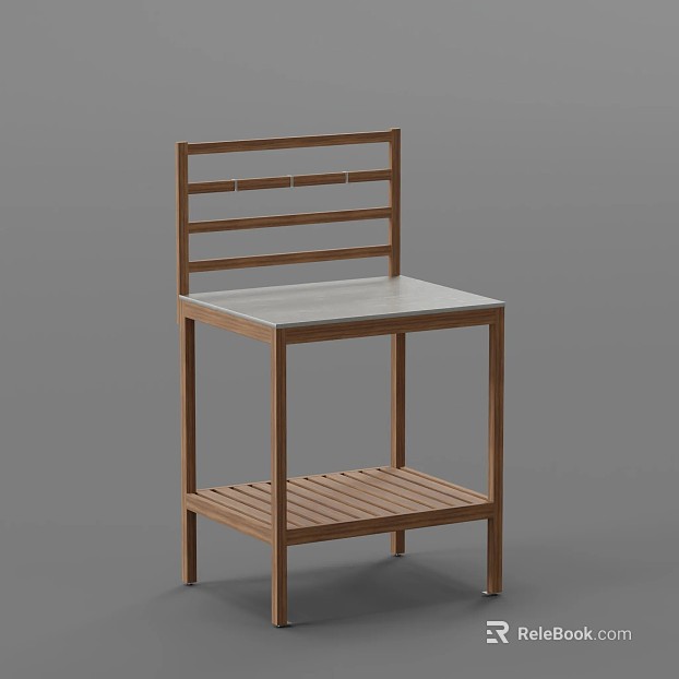 Light Brown Solid Wood Rock Board Table Top Leisure Chair texture