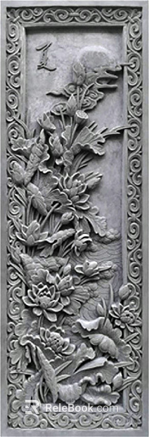 gray embossed stone texture
