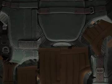 Grey-green distressed tactical gear leather texture (ID:ffaeh297789)
