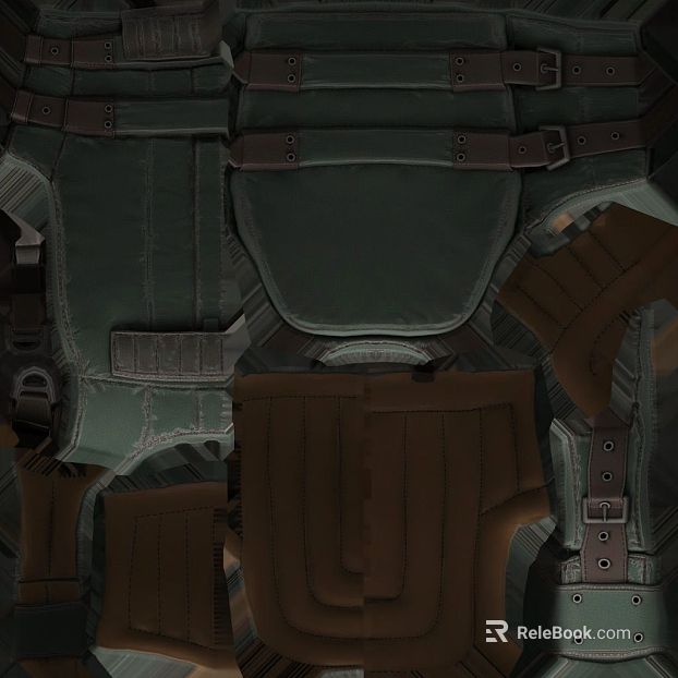 Grey-green distressed tactical gear leather texture