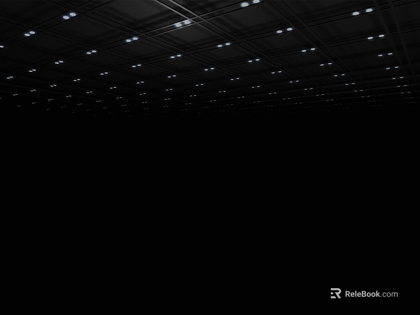 Black light ceiling indoor top surface texture