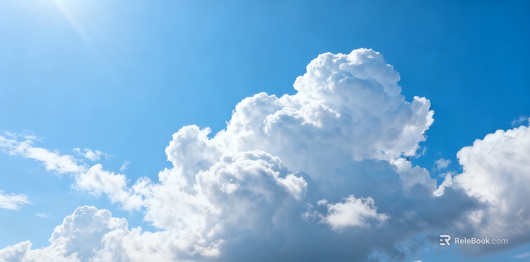 blue sky and white clouds texture
