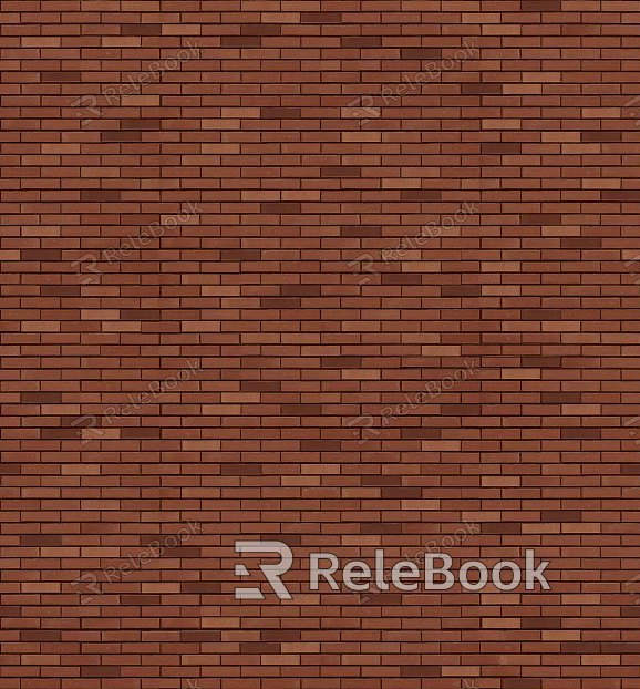 Brick wall villa facade red cultural brick texture