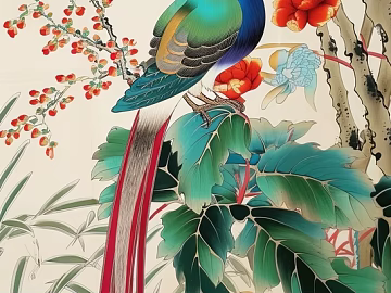 flower-and-bird painting texture (ID:ffaag58773)