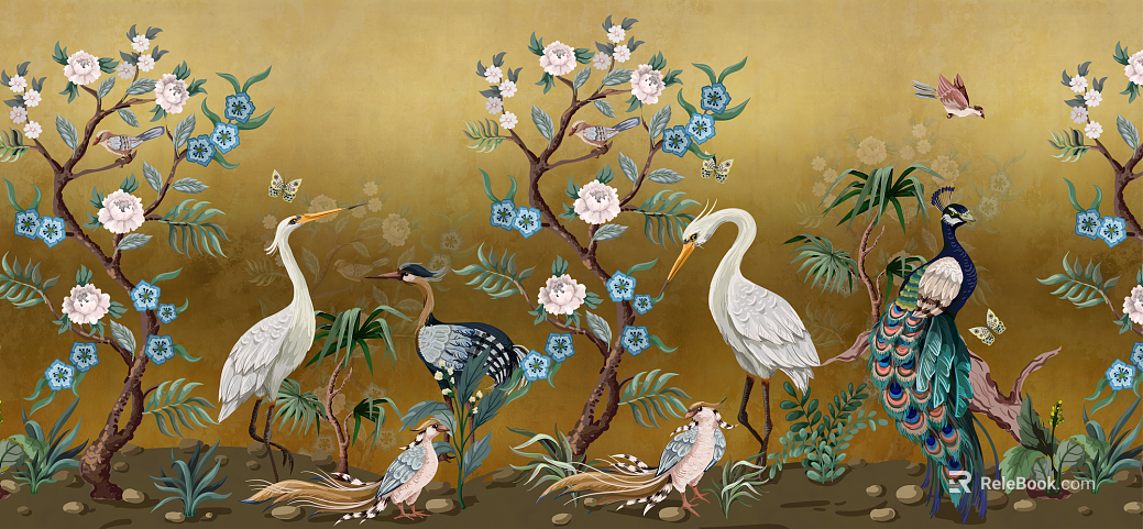 Chinese and Oriental wallpapers texture