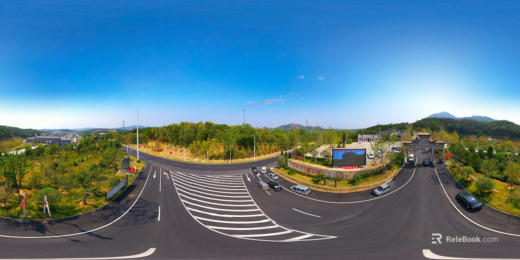 HDR Urban Ecological Rivers and Lakes Scenery Panorama texture