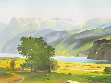 Chinese Hanging Painting Background Wall Background Painting texture (ID:ffach790914)