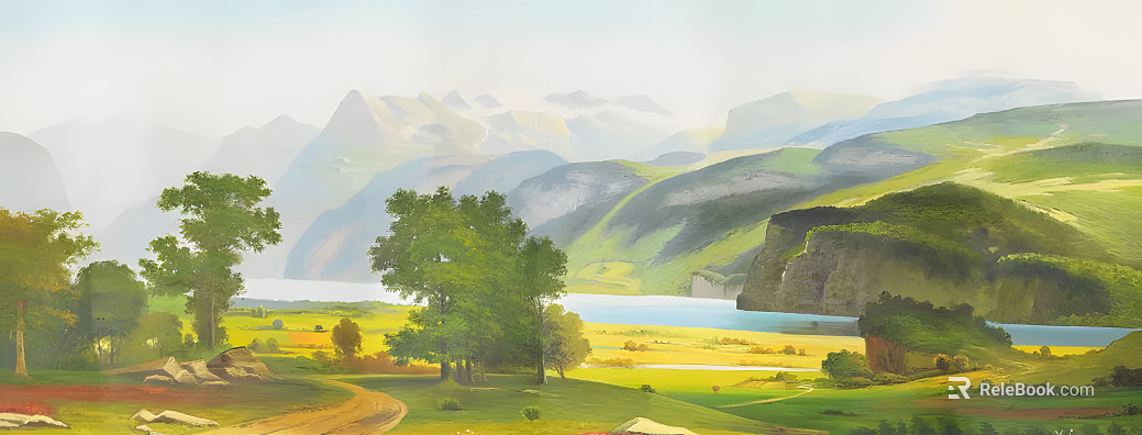 Chinese Hanging Painting Background Wall Background Painting texture