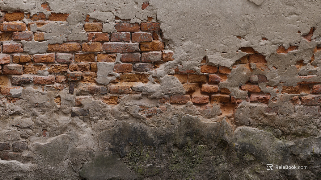 Modern modern distressed red brick wall texture