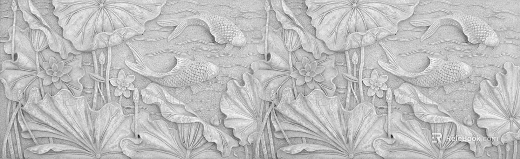 embossed lotus gray texture