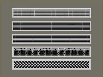 White and black metal perforated plate air conditioning outlet texture (ID:ffaeh727601)