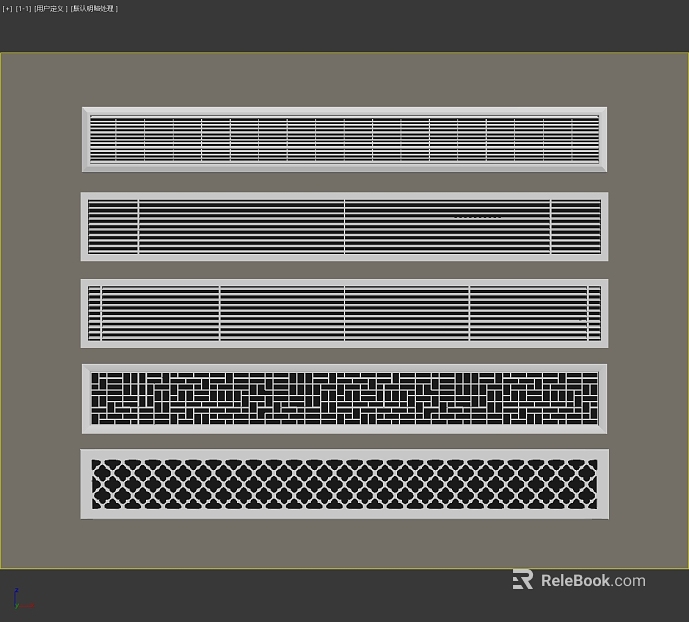 White and black metal perforated plate air conditioning outlet texture