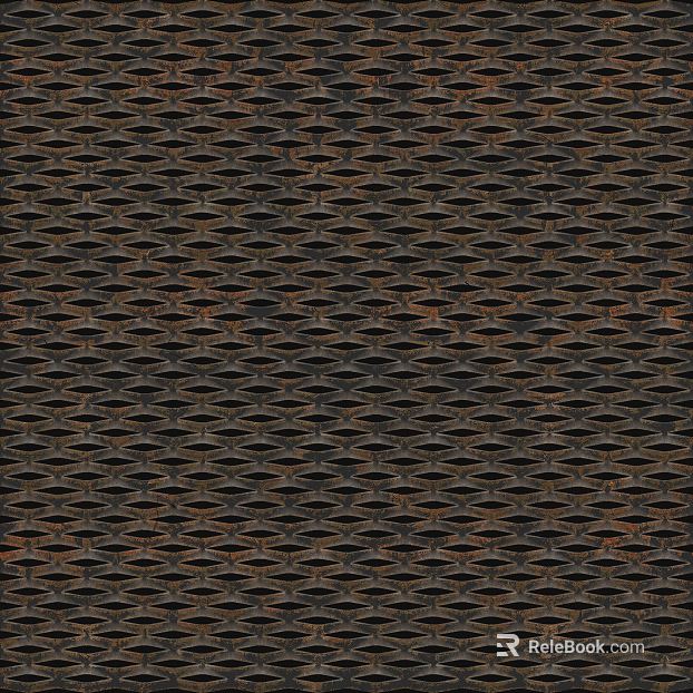 Dark brown old pattern metal plate industrial wall texture