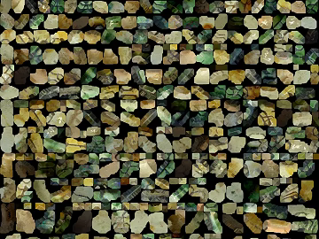 Green and yellow mixed color stone mosaic background wall texture (ID:ffaeh318539)