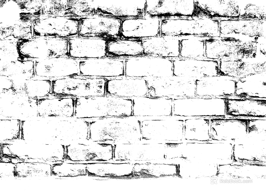 White gray brick wall interior wall texture