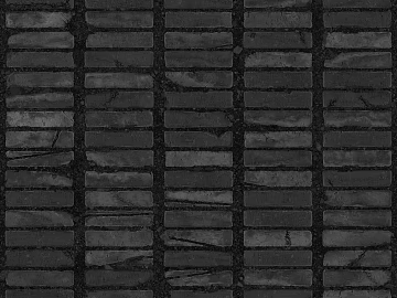 Dark gray strip brick outdoor paving brick texture (ID:ffaeh054739)