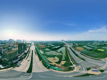 HDR Outdoor City Suburban Panorama texture (ID:ffach749503)