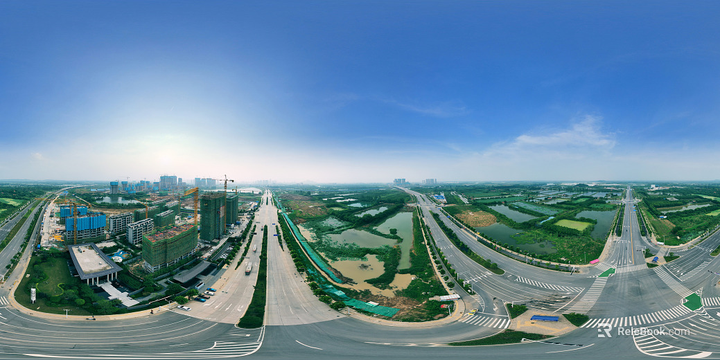 HDR Outdoor City Suburban Panorama texture