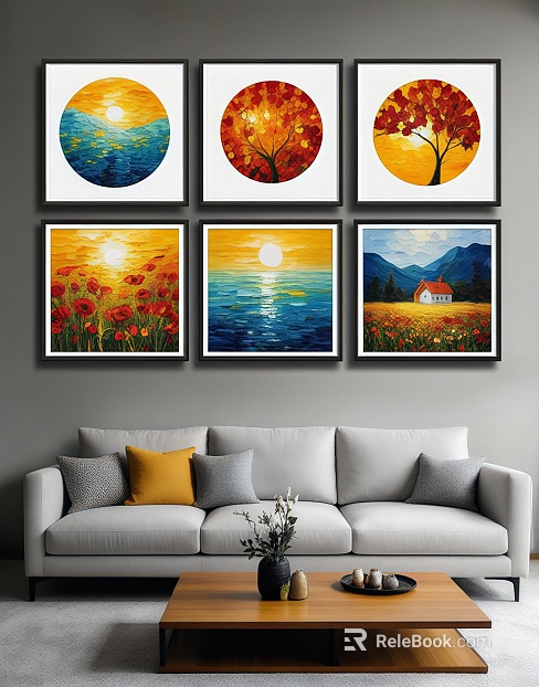 landscape painting texture