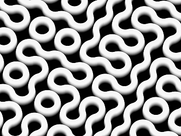 Black and White Bump 3d model