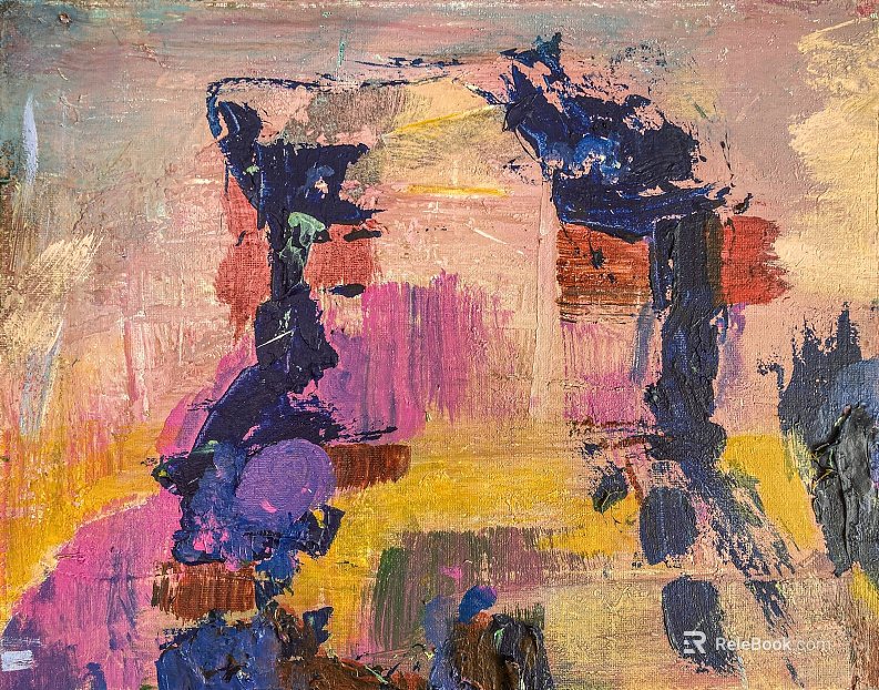 Modern abstract decorative painting texture
