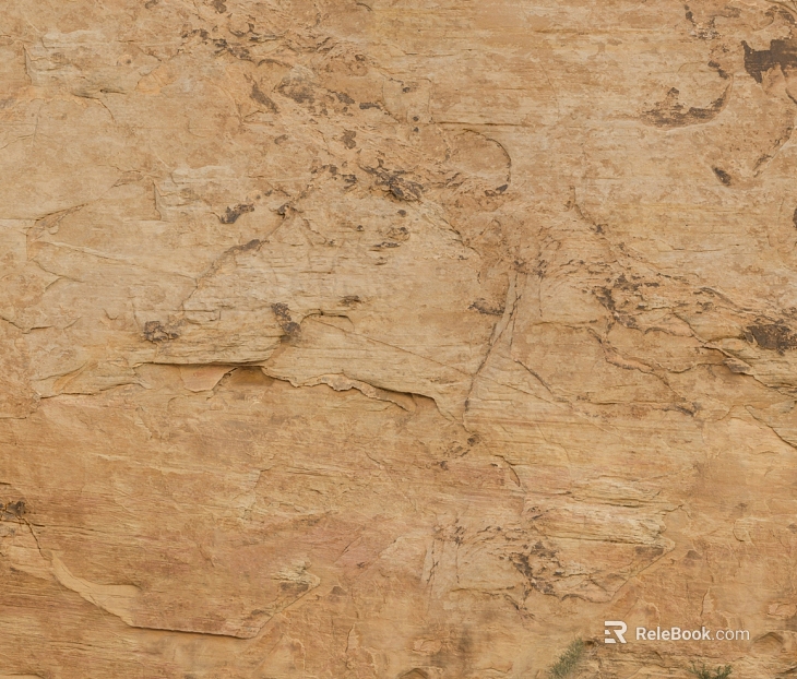 Yellow brown rock wall finish texture