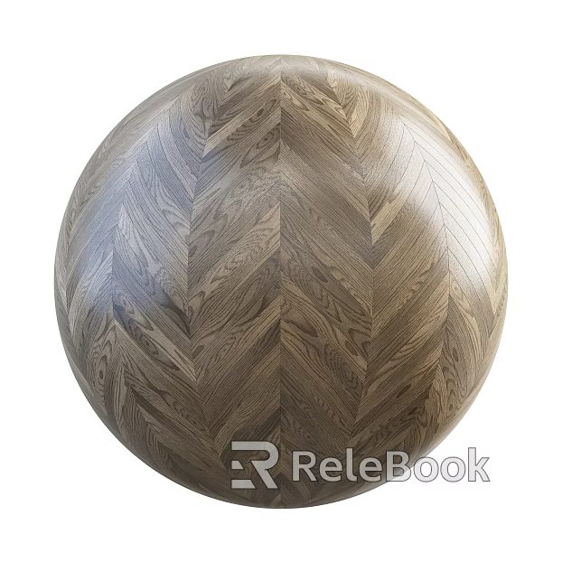 Fish bone wood floor PBR texture